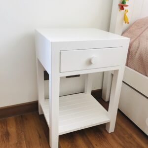Velador single blanco