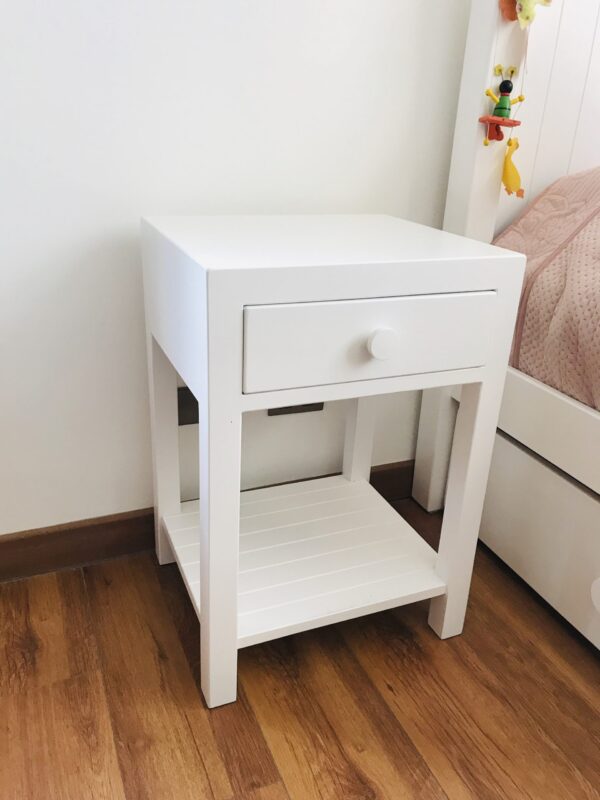 Velador single blanco
